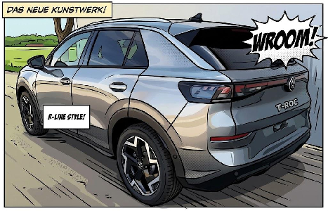 T-Roc 1.5 eTSI R-Line DSG NEUES MODELL mit AHK, ParkAssist+Kamera+el. Heckklappe uvm SOFORT 25% unter Listenpre